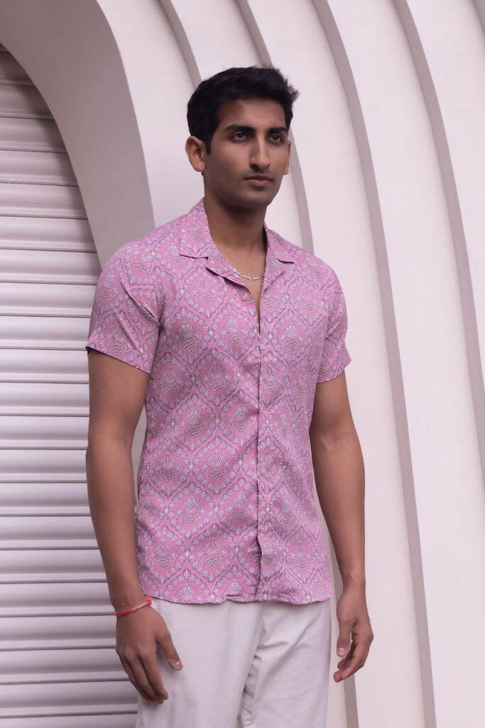 Unisex Baby Pink Printed Shirt