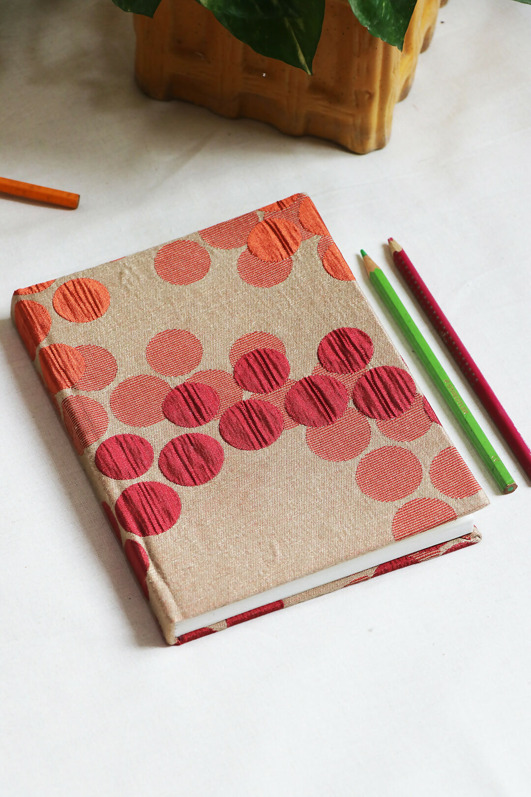 Red & Orange Dotted Notebook
