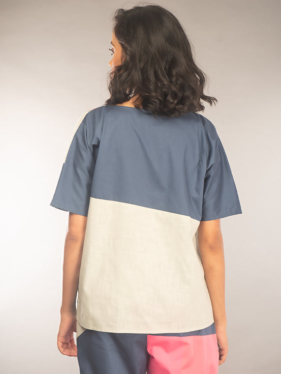 Multi Patch Baggy Top