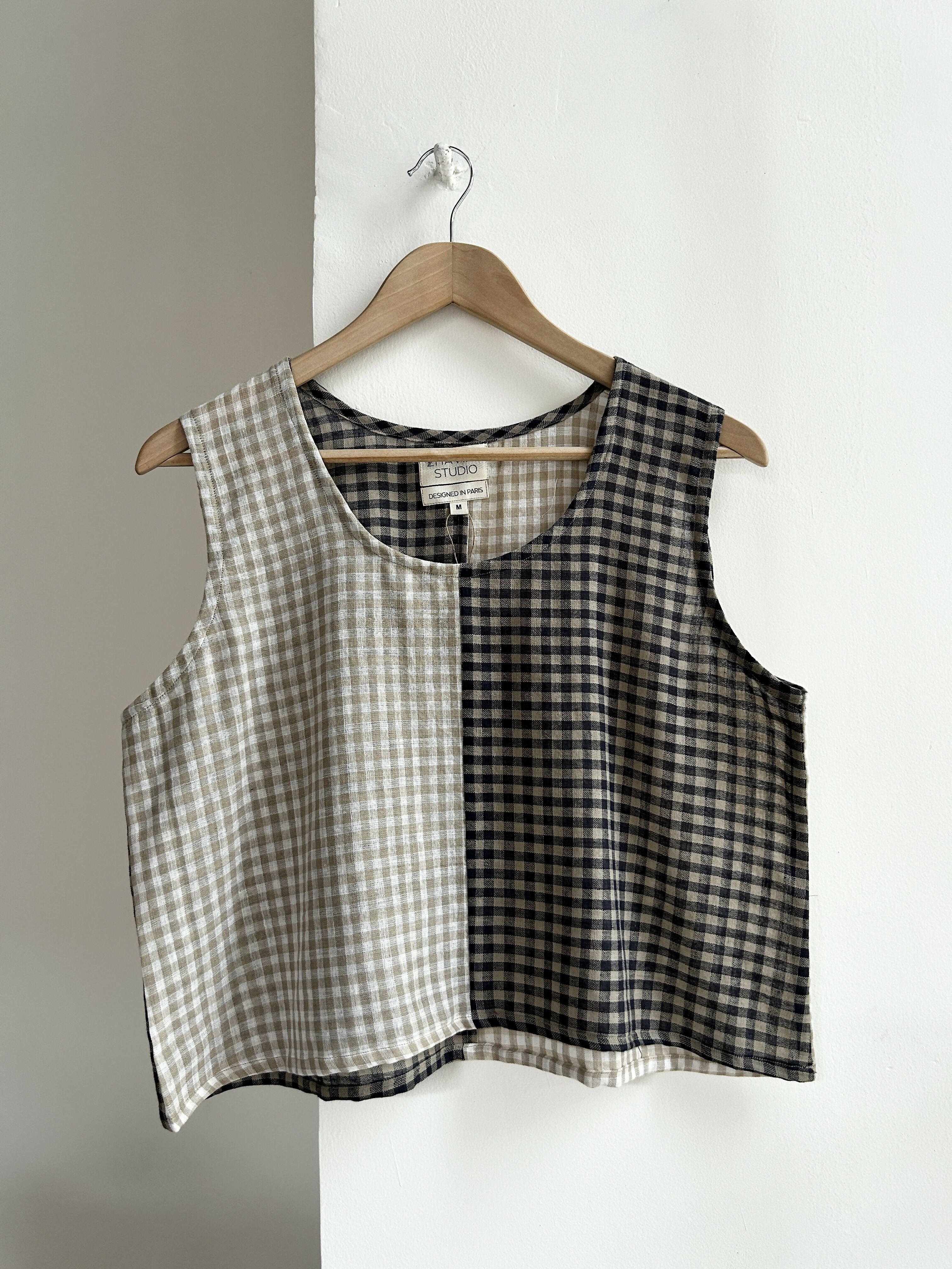 Panelled Crop Top| Upcycled Crop Top – REFASH