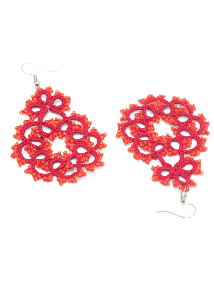 Scarlet Symphony Earrings