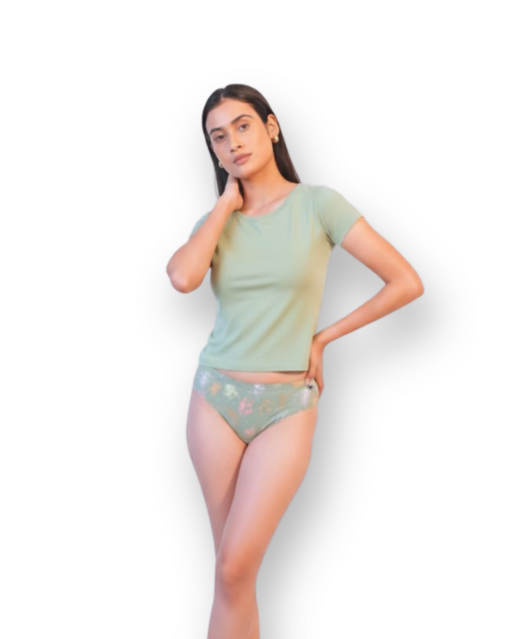 Aquamarine Organic Cotton Tanga