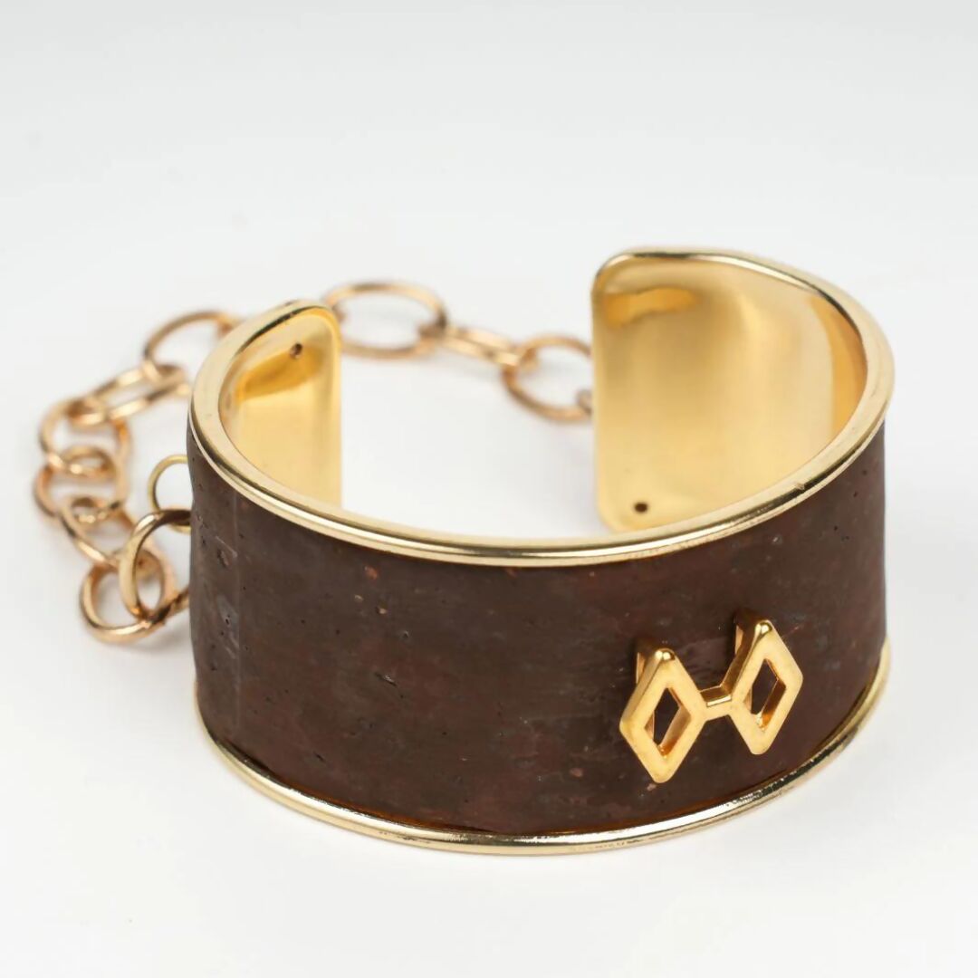 Adjustable Sepia Cuff Bracelet