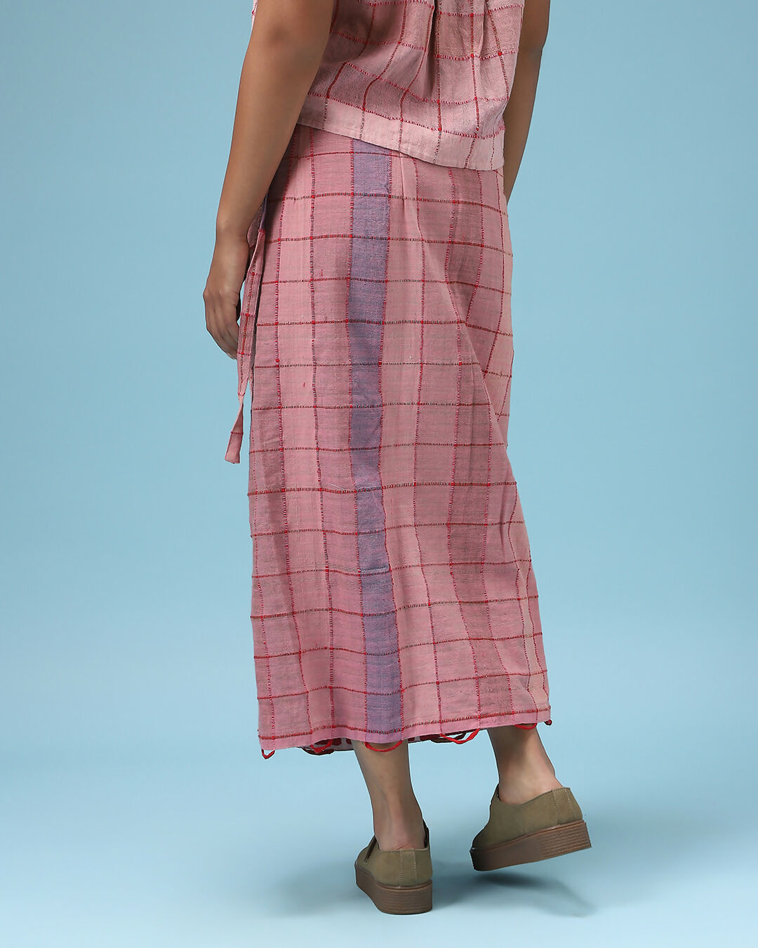 Deconstructed Sari In Pink