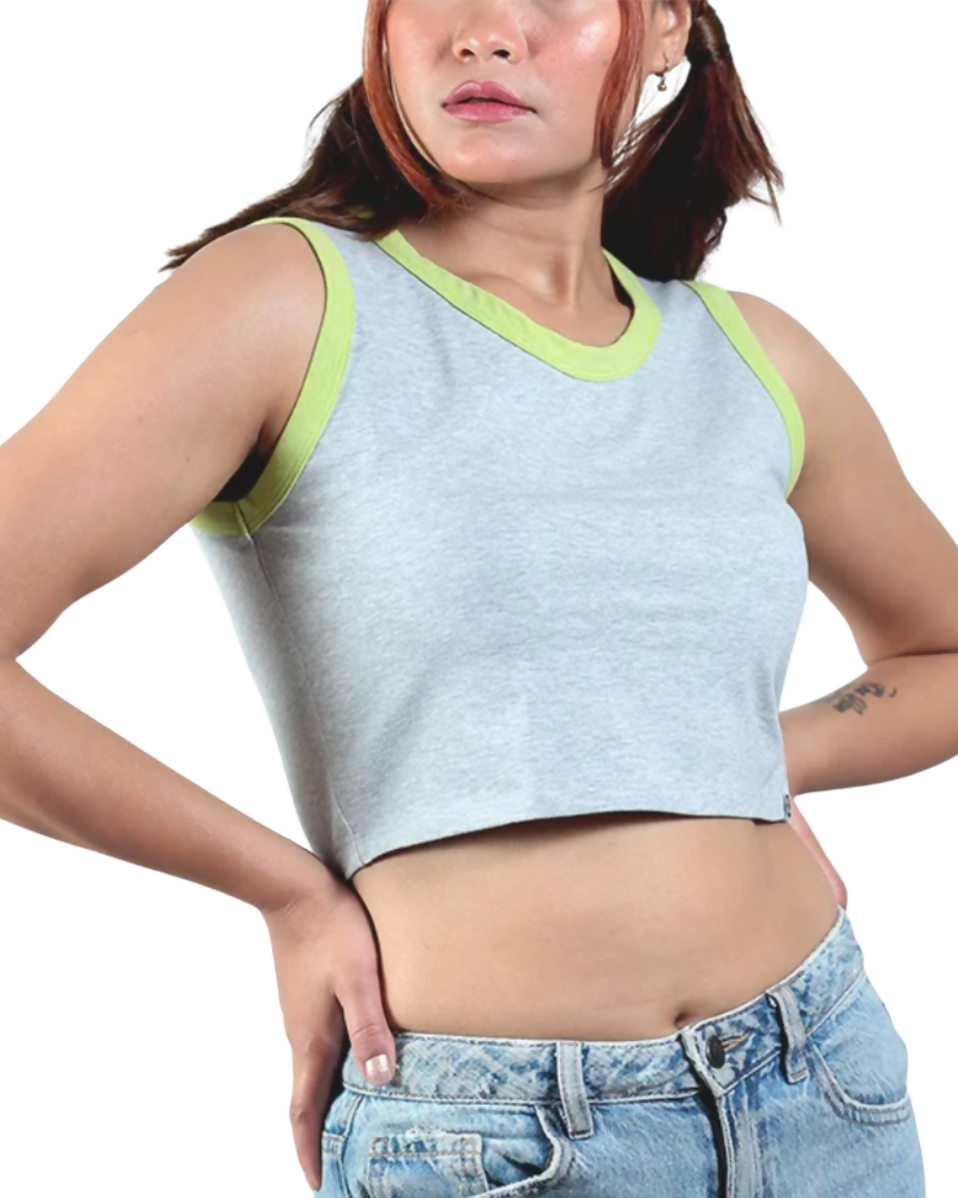 Neon-Gen Basic Organic Cotton Crop Top