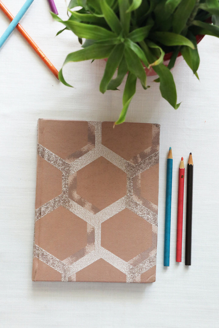 Peach Printed Notebook