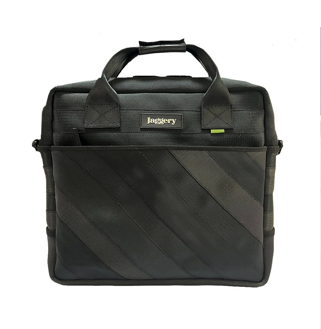 Noir Pilot's Everyday Laptop Bag in All Black