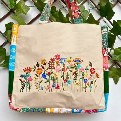 Floral Fusion Tote Bag