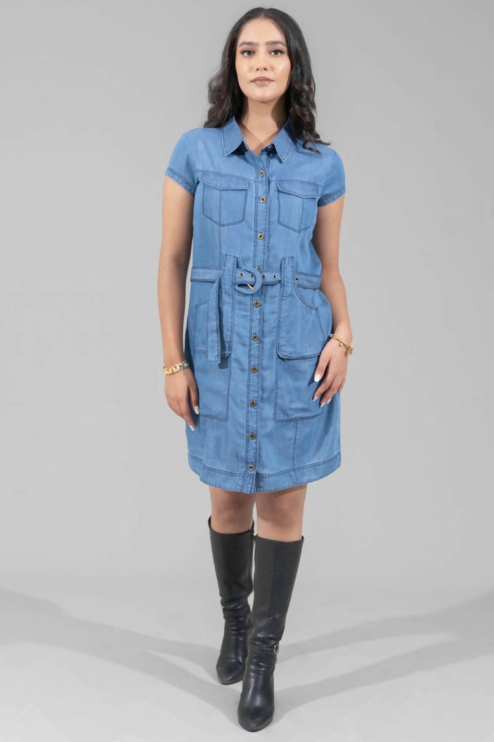 Classic Denim Shirt Dress