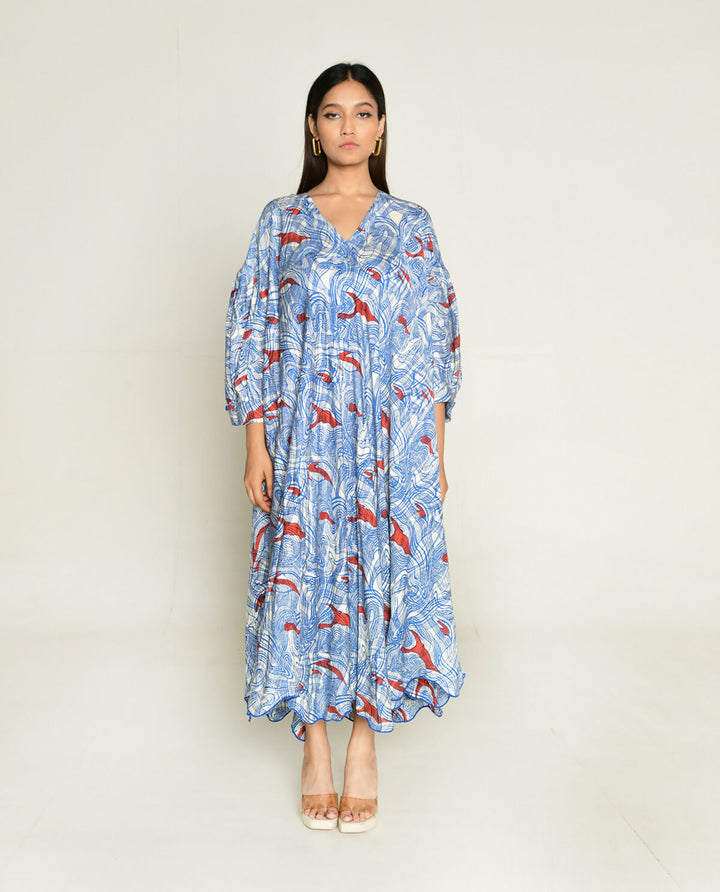 Ponzo Puff Sleeves Dress