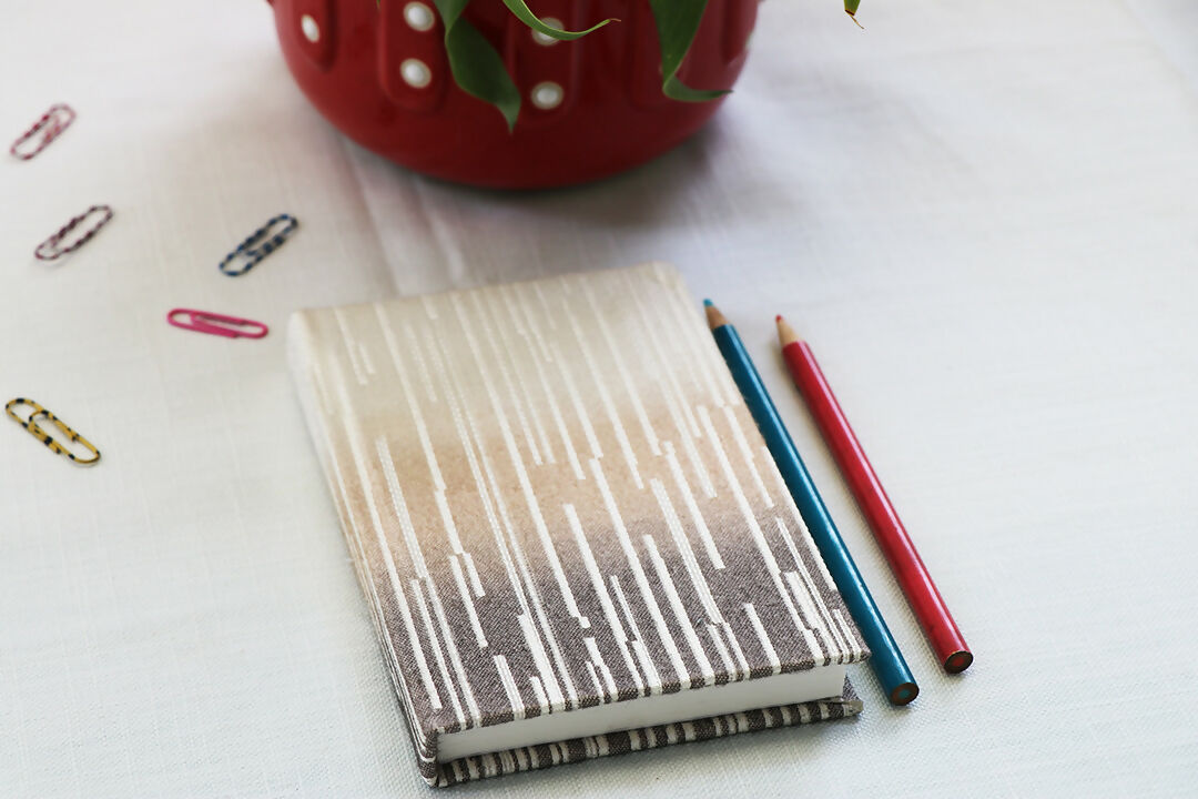 Orange Ikat Mini Notebook