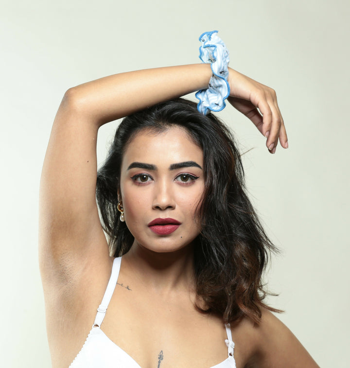 Blue Crane Organic Cotton Scrunchie