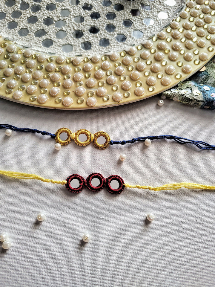 Crochet Mirror Rakhi