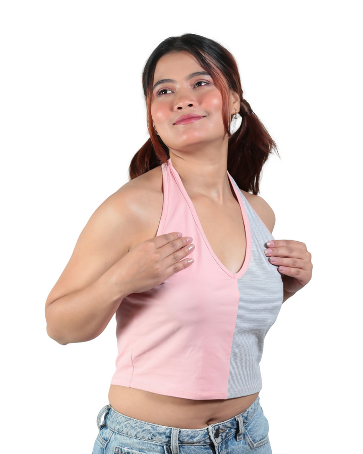 Sugar & Spice Halter Organic Cotton Crop Top