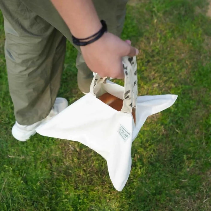 Eco-Printed Carry on Picnic Bag