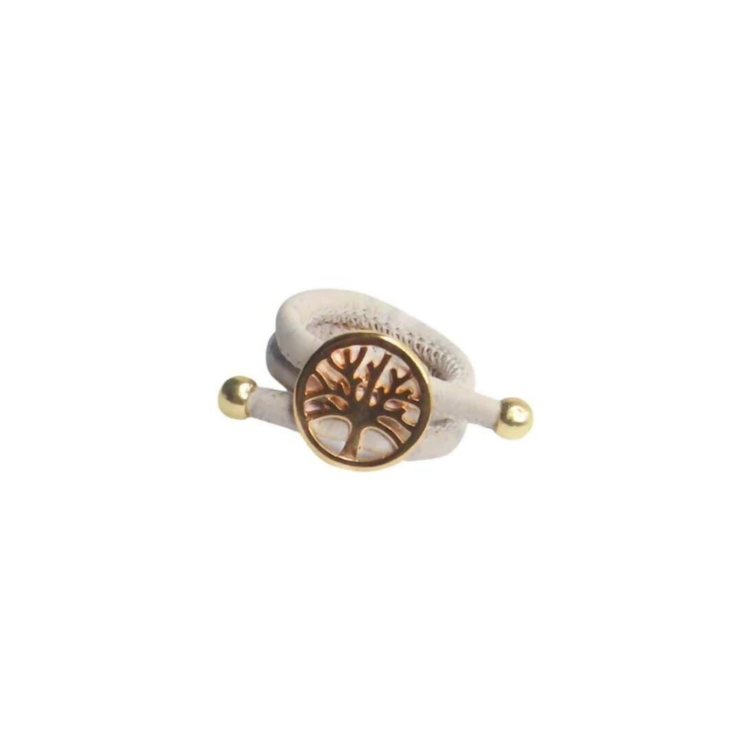 Tree Of Life Cork Ring In White