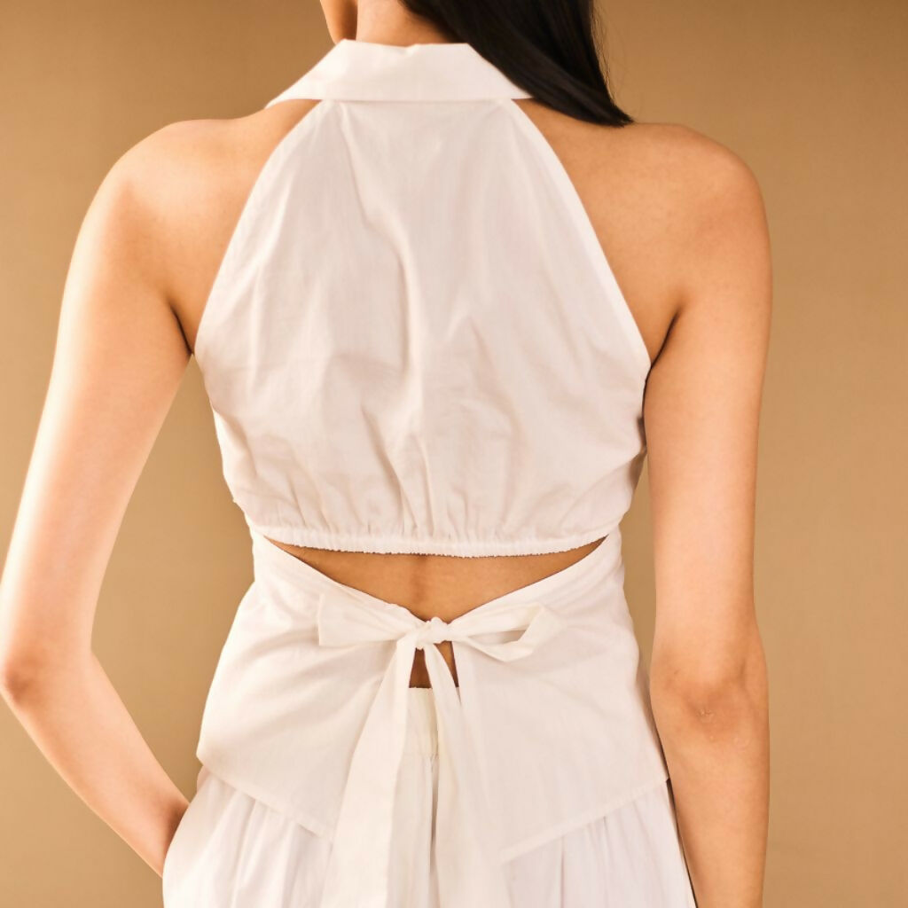 White Collar Top