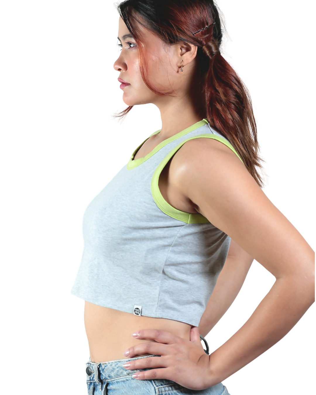 Neon-Gen Basic Organic Cotton Crop Top