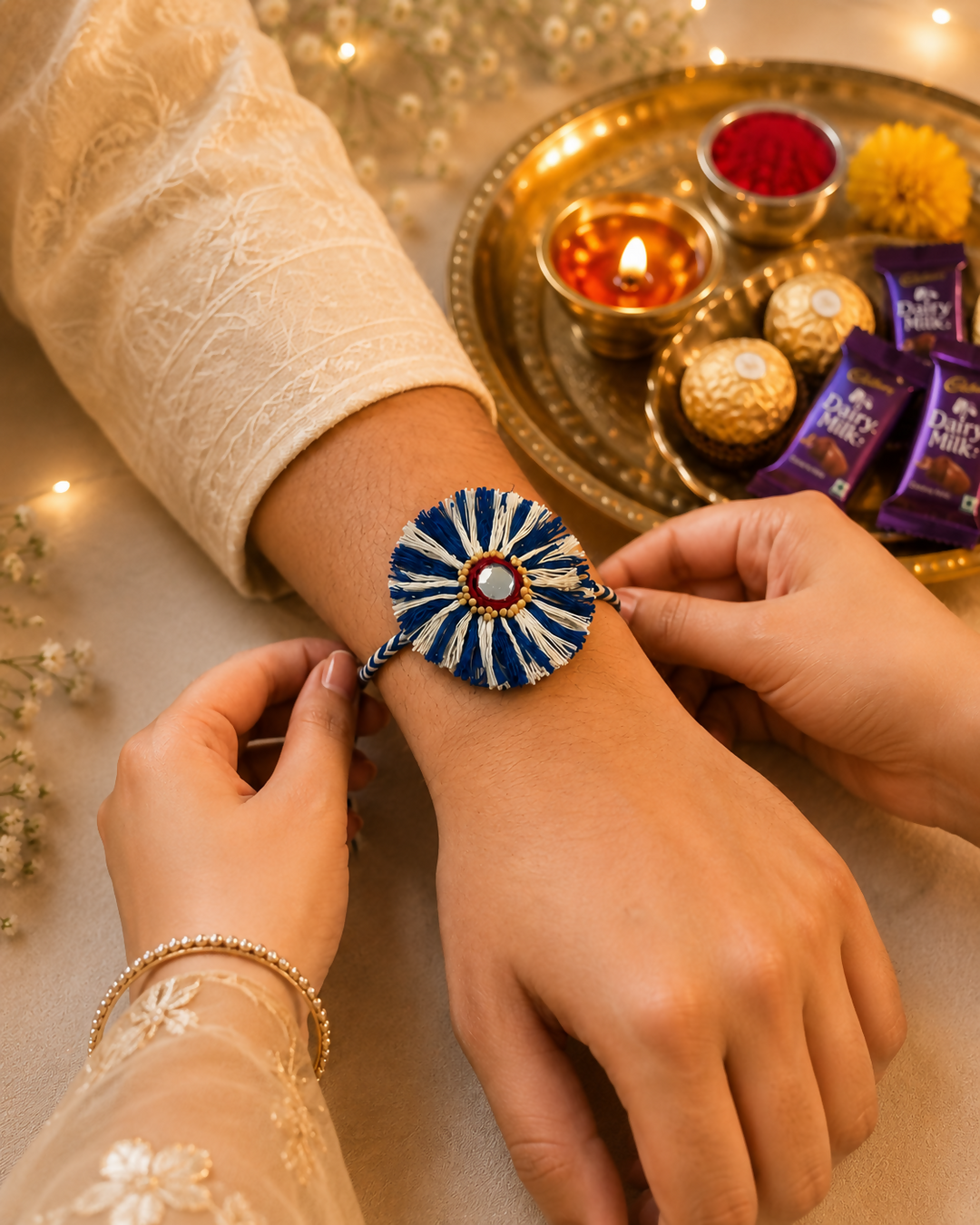 Mustard Bloom Rakhi