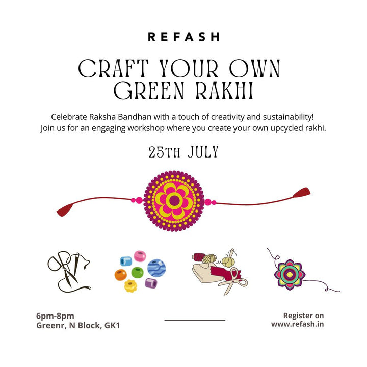 Craft Your Own Green Rakhi