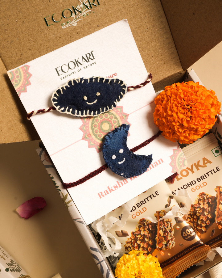 Moon & Star Rakhi Gift Set