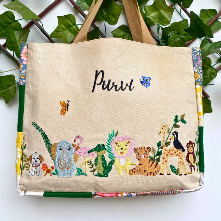 Customisable Flora Fauna Tote Bag
