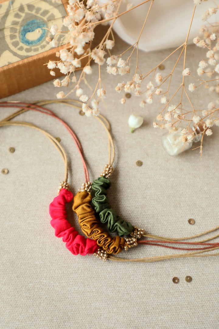 Scrunchie Artisanal Rakhi - Set Of 3