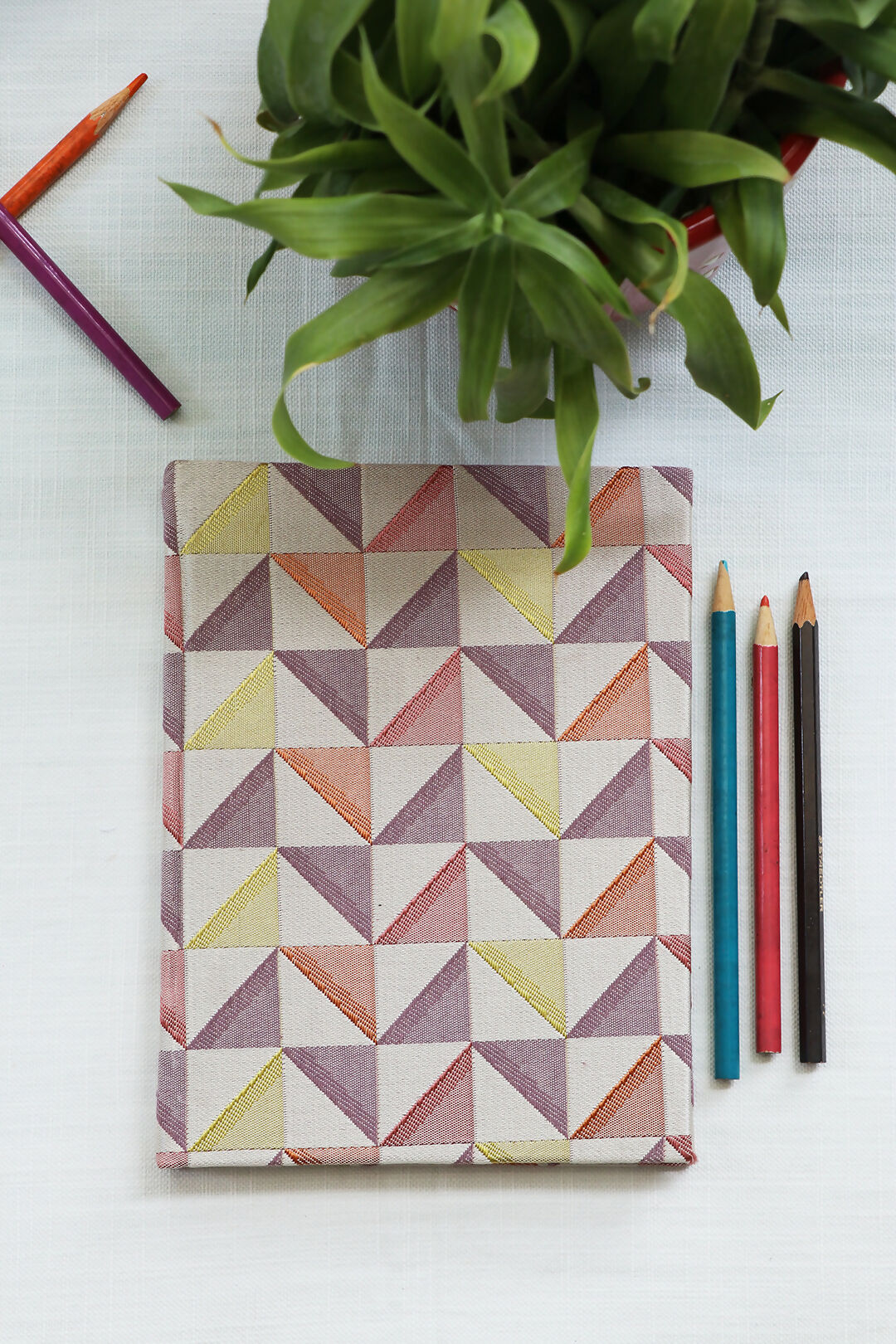 Triangular Maze Purple Notebook