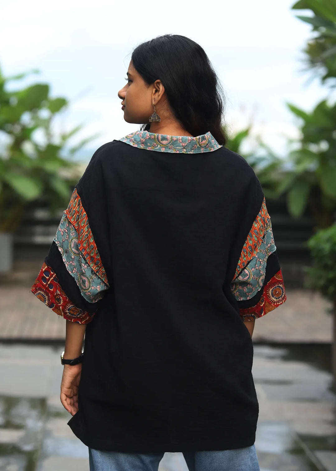 'Alankar' Unisex Resort Patchwork Shirt