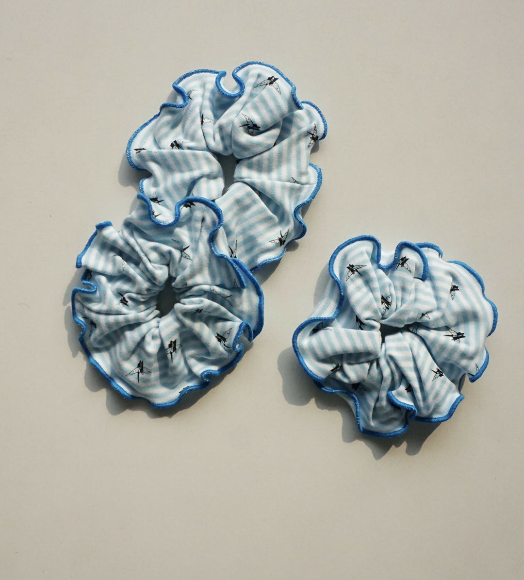 Blue Crane Organic Cotton Scrunchie