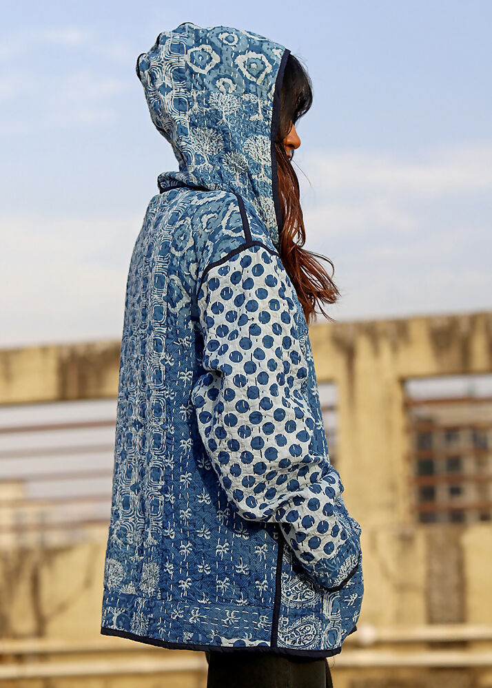 Vayu Reversible Hooded Jacket- Ambar