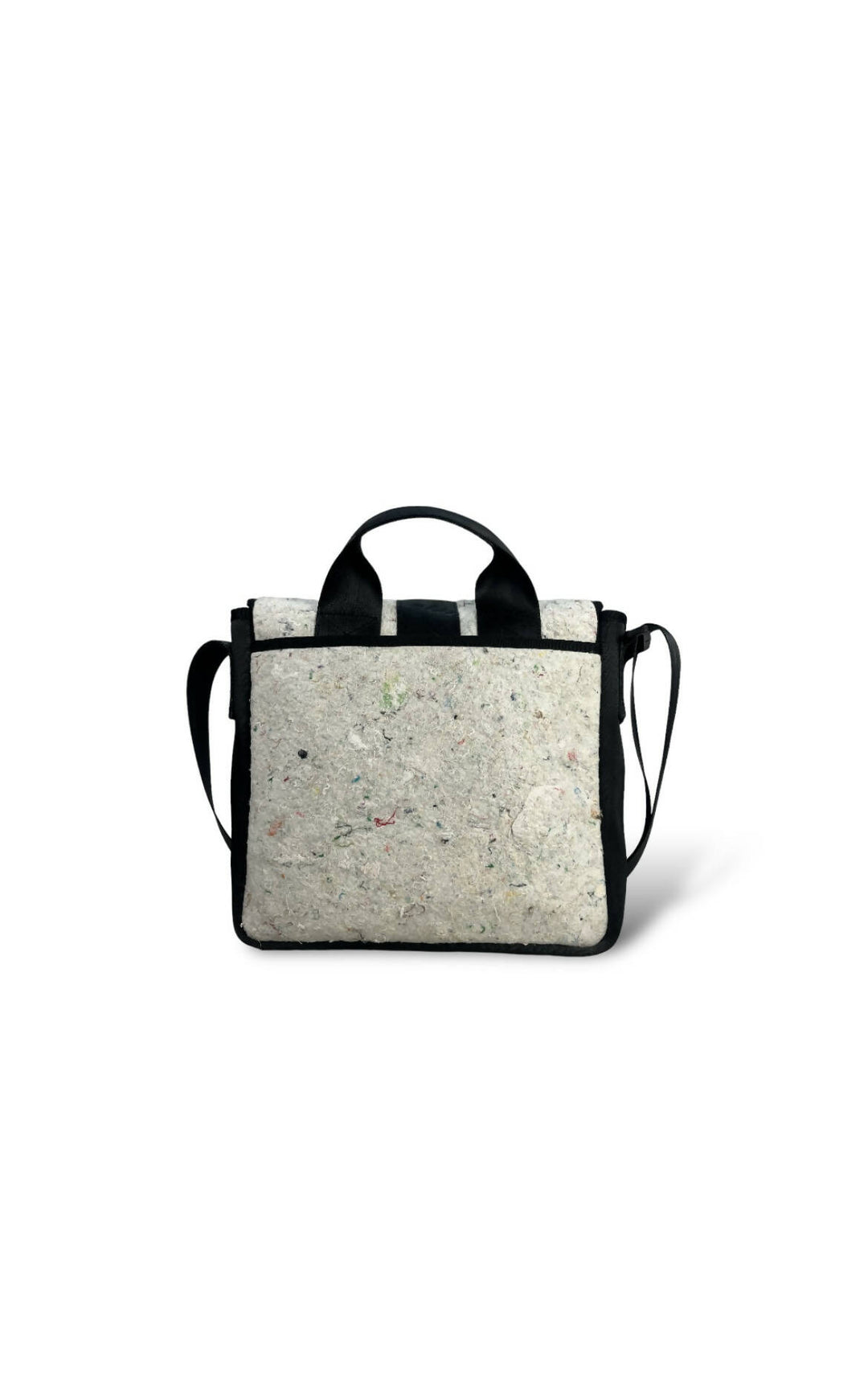 White Felt & Black Satchel