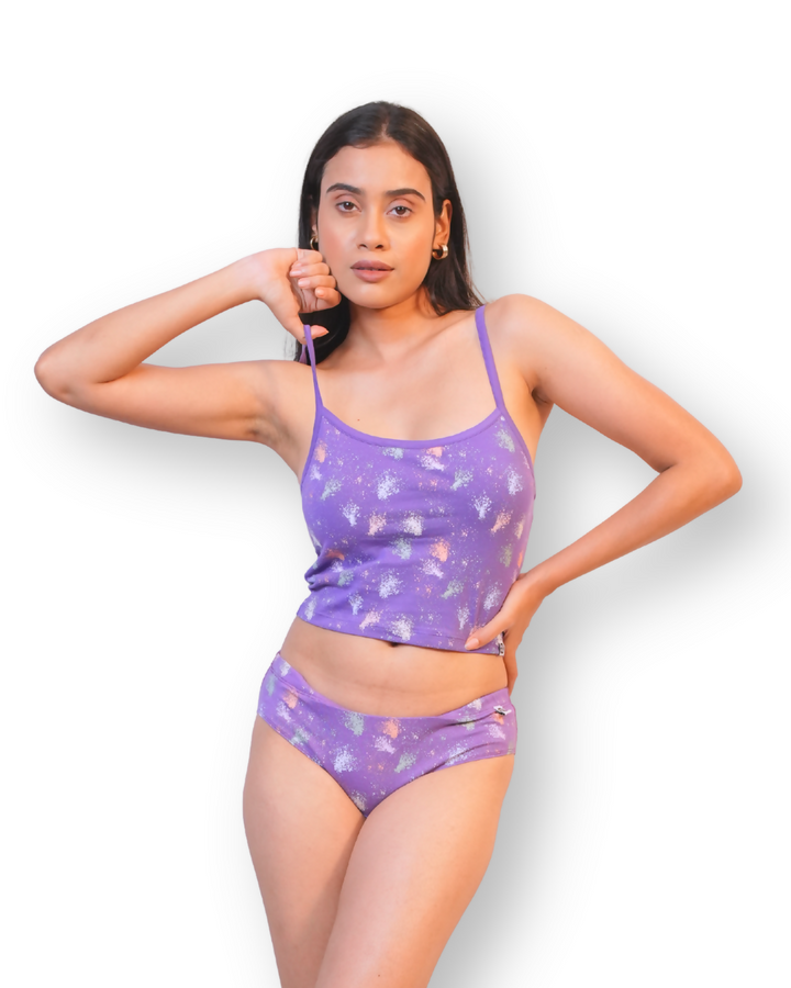 Amethyst Organic Cotton Lingerie Set