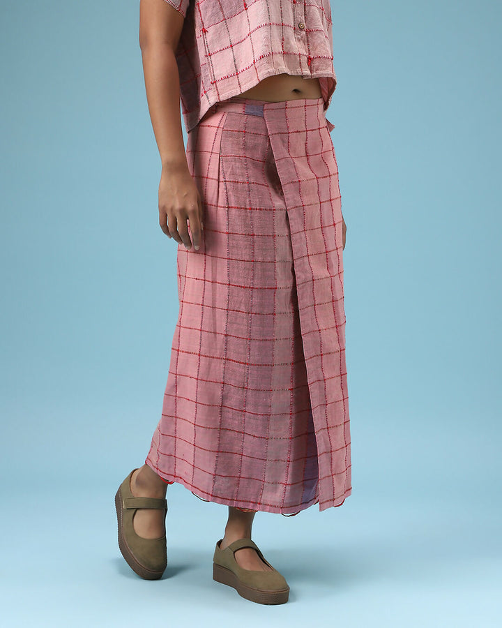 Deconstructed Sari In Pink