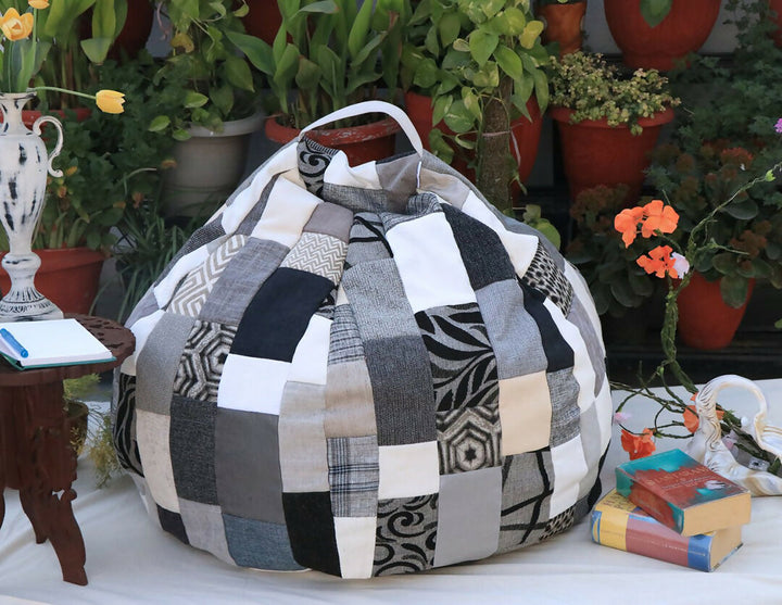 Printed Monochrome Beanbag Cover