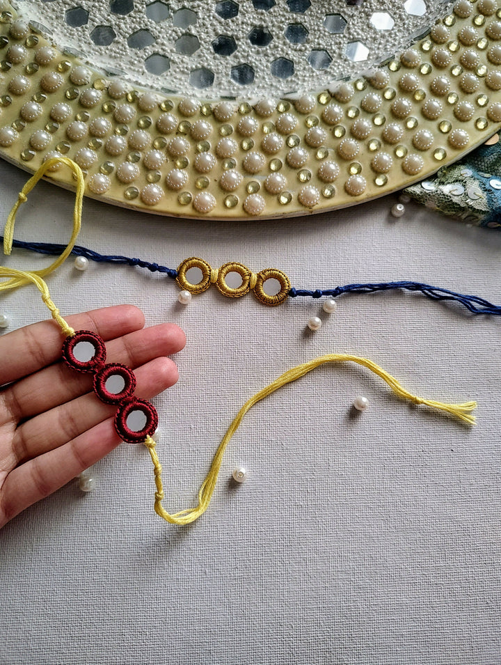 Crochet Mirror Rakhi