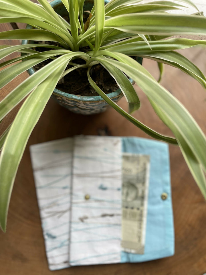 Grey & Blue Branches Money Envelope