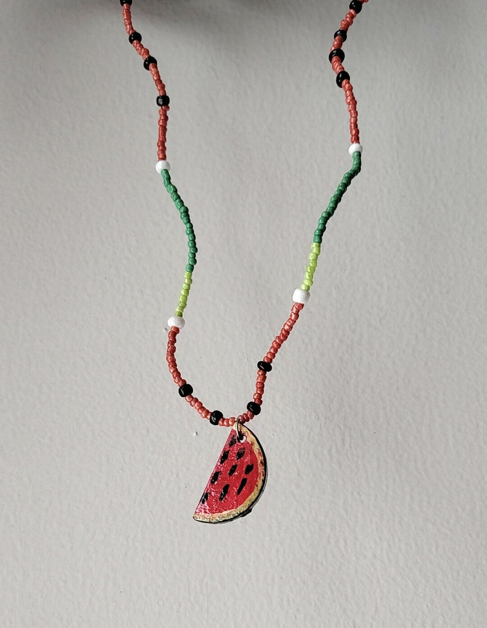 Melon pop necklace