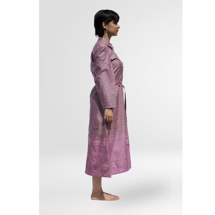 Pink Kunzite Shirt Collar Dress