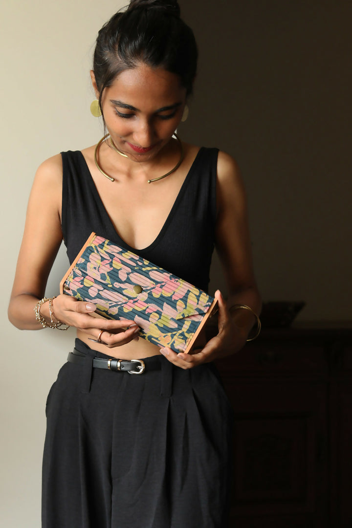 Teal Blue Mini Clutch - Gift Box
