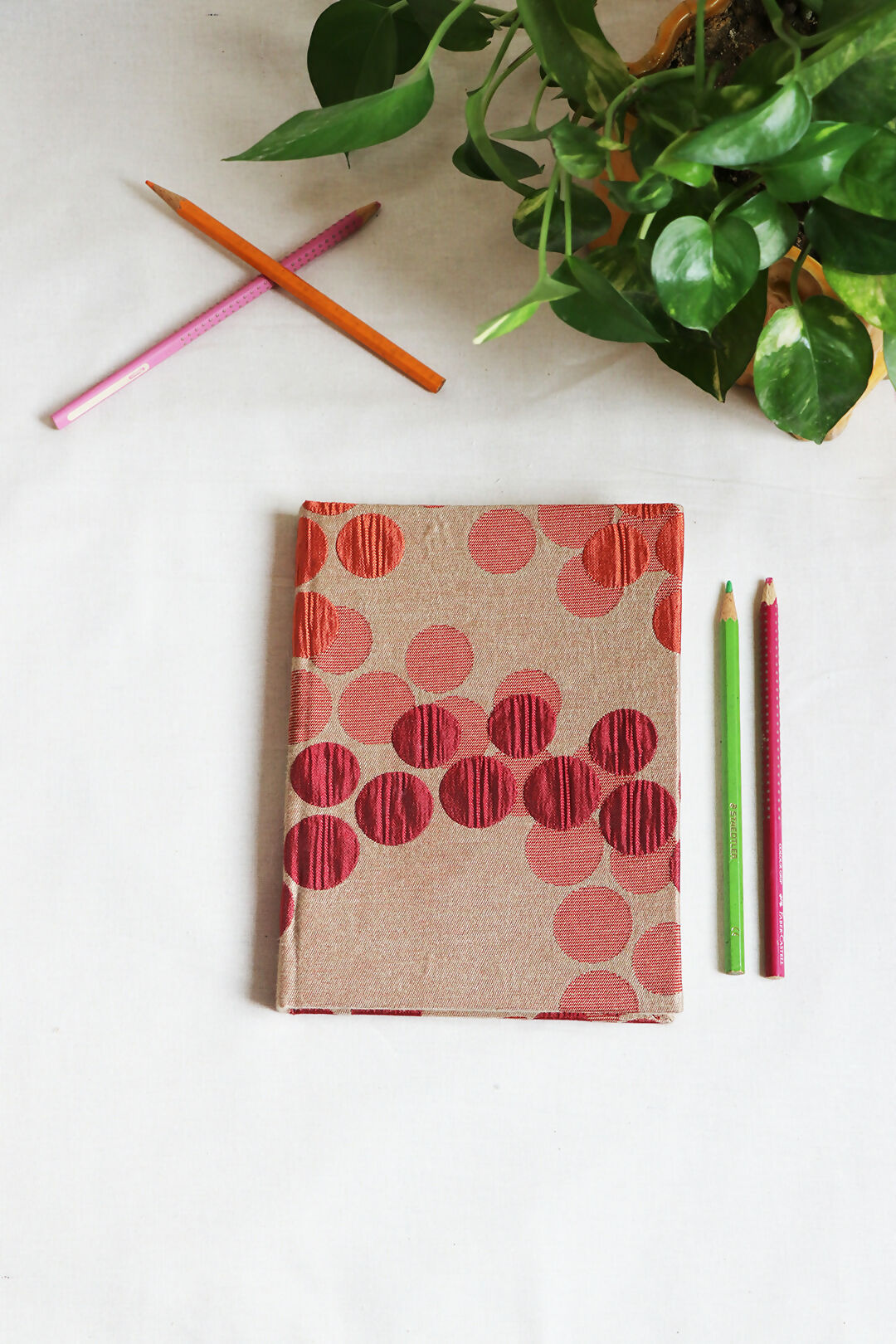 Red & Orange Dotted Notebook
