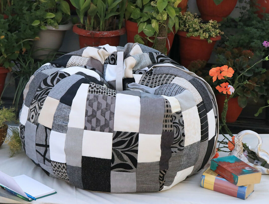 Printed Monochrome Beanbag Cover