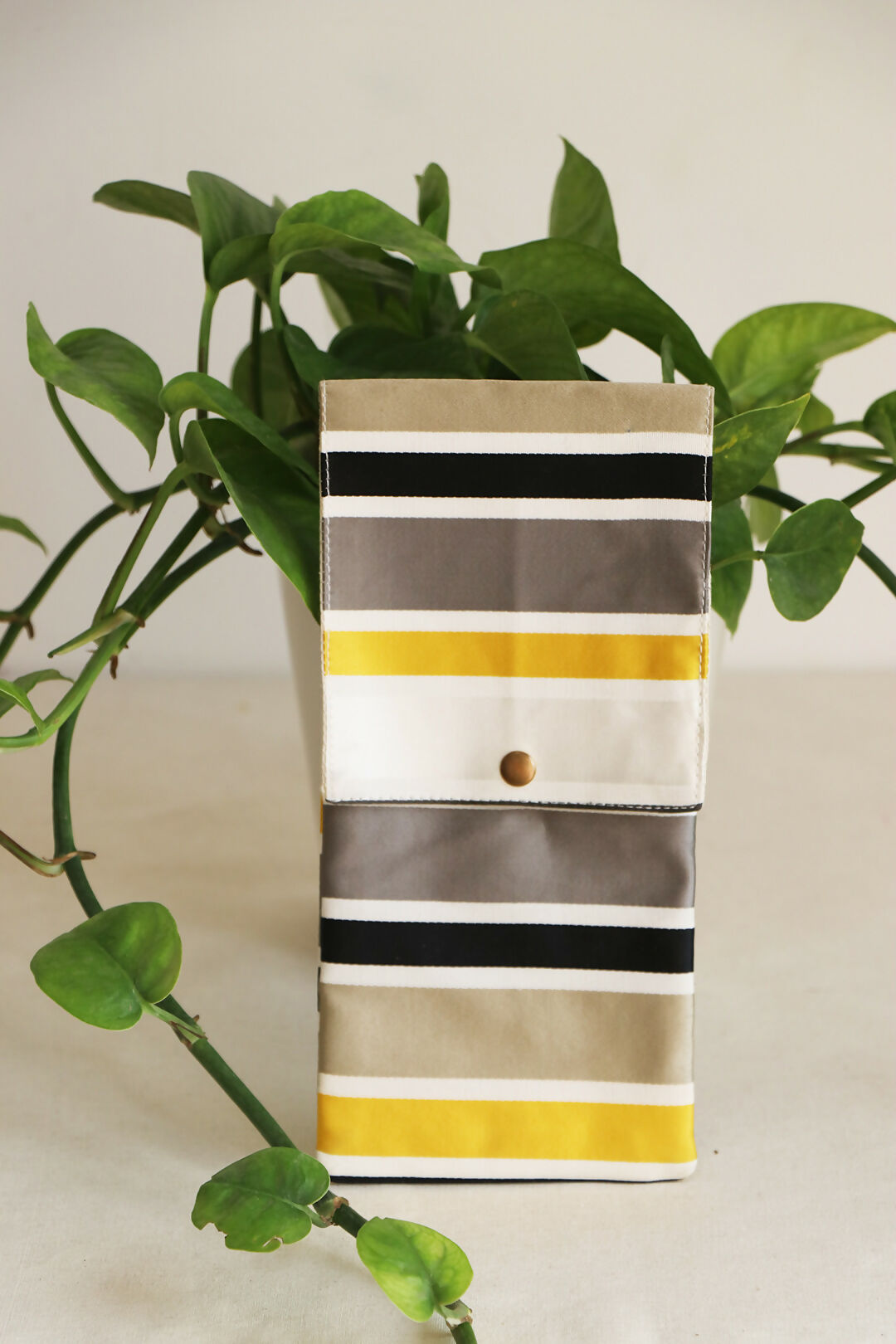 Yellow Printed Cutlery Case