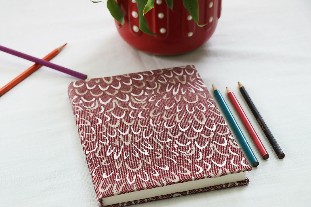 Red Printed Notebook