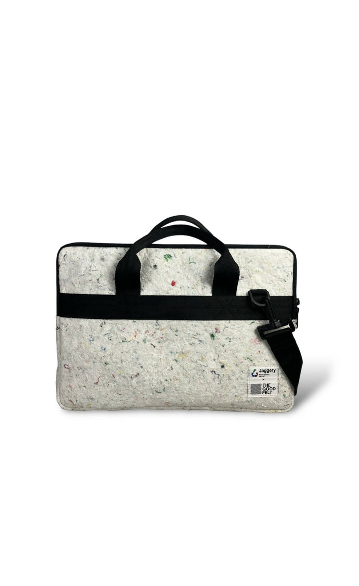 White Felt & Laptop Sleeve