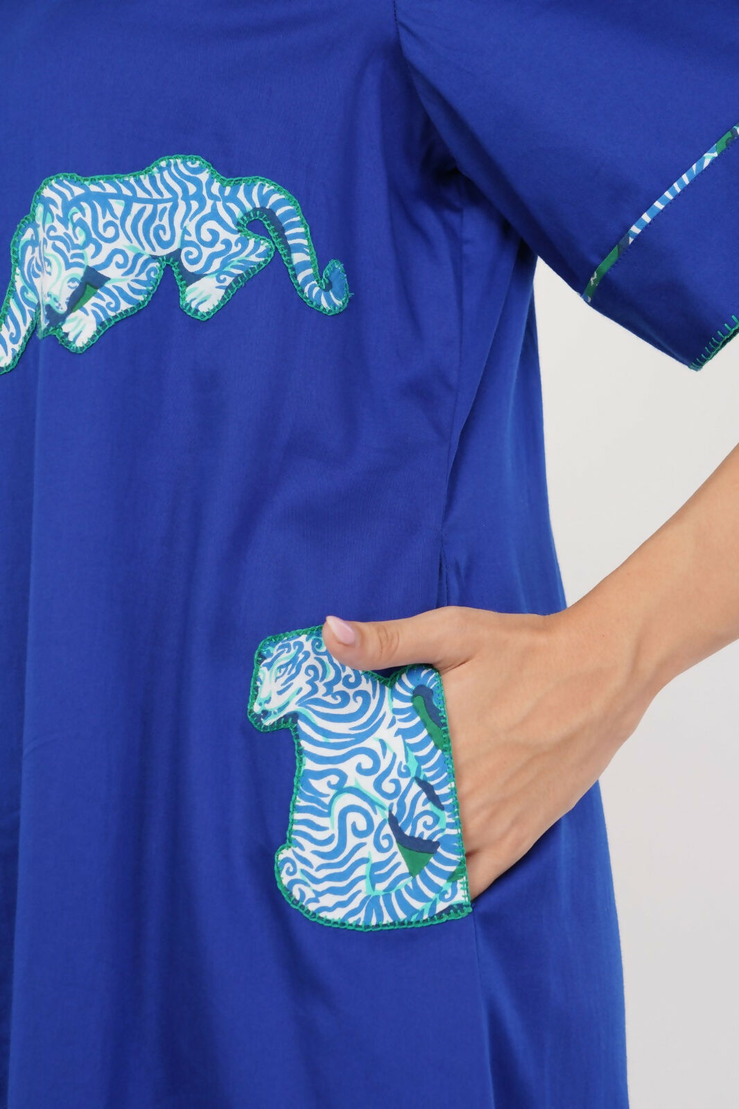 Blue Rawrr Shirt Dress
