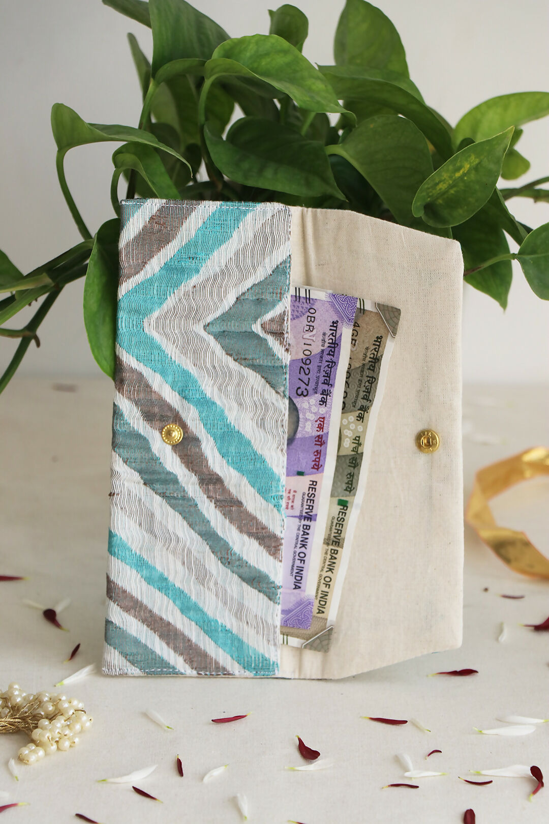 Blue Wavecrest Money Envelope