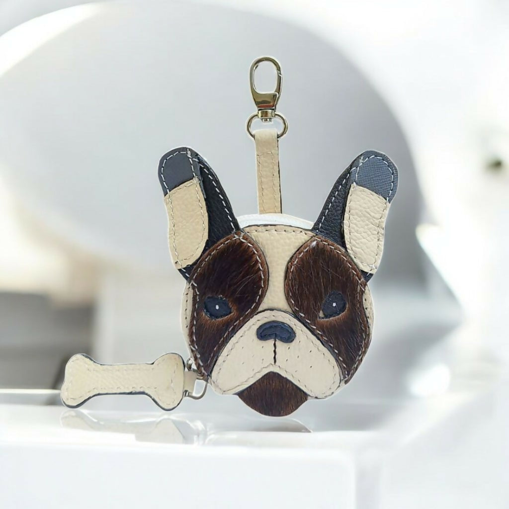 Hachiko Keyring Beige
