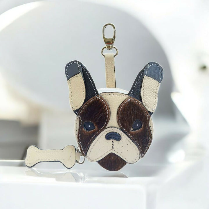 Hachiko Keyring Beige
