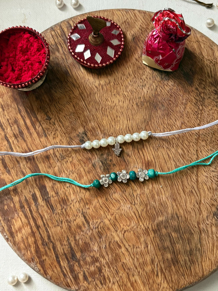 Nazar-Gul Rakhi - Set of 2